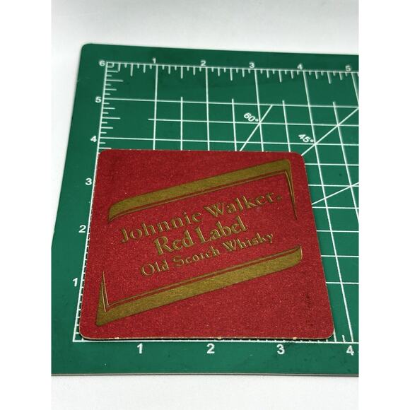 Johnnie Walker Red Label Coasters Barware Drink Coasters Set of 2 - Picture 2 of 5